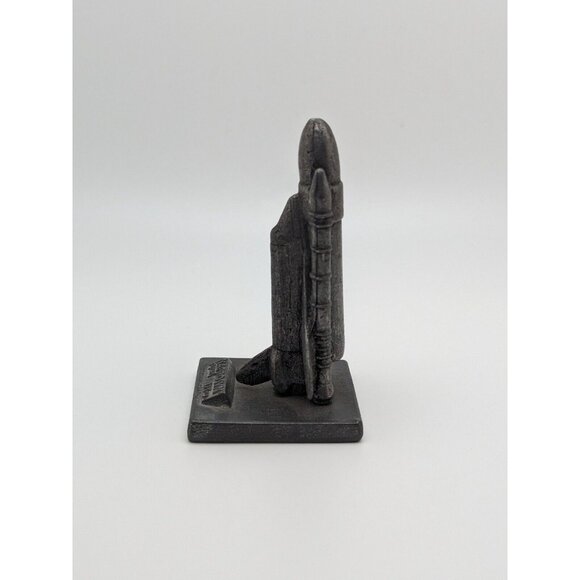 VTG NASA Space Shuttle Mini Pewter Figurine NAPROSYN Advertising Paperweight HTF - Picture 2 of 5